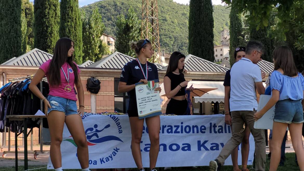 Cecilia è campionessa italiana K1 sprint