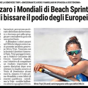 Mondiali di Beach Sprint ai Bagni San Nazaro: intervista a Silvia Tripi